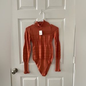 Free people intimately mock neck bodysuit